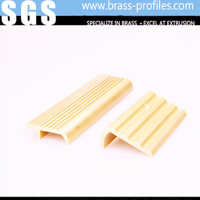 China Extruded Brass Decorative Staircase Non-slip Brass Extrusion Nosings supplier