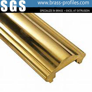 China Good Design Extruding Brass Hand Rails With Polishing Process supplier