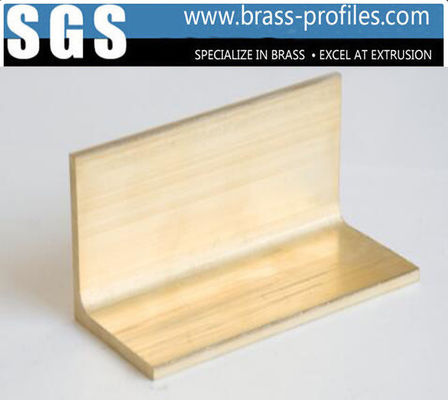 China Extruded Wrought Copper Alloy L Shape Sheet Brass L Sections Extruding supplier
