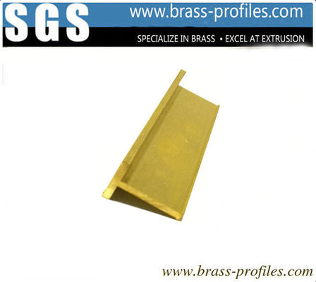China Copper Extruding T Sections To Decorate Door And Window Frame supplier