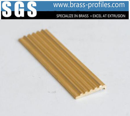 China Brass Anti-slip Strip For Stair Copper Extruding Flooring Sheet supplier