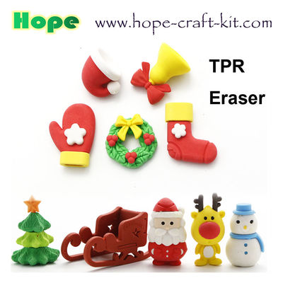 China OEM ODM TPR PVC Erasers Kids Stationery supplies 3D Animal, Food, Plant, Vegetables, Fruits  disassembled and assembl supplier