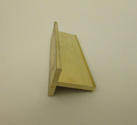 Custom Metal Brass Extruding T Window Sections Copper Tee  Profiles supplier