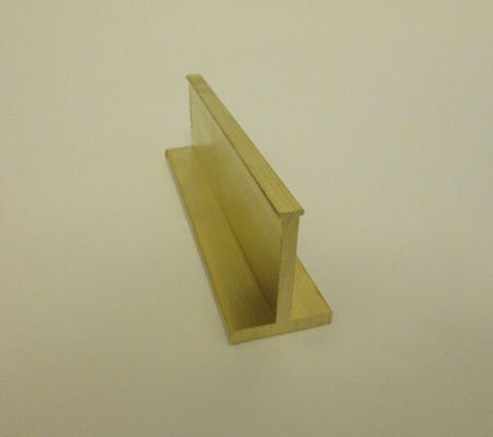 Custom Metal Brass Extruding T Window Sections Copper Tee  Profiles supplier