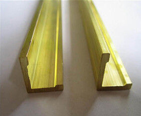 Extruded Wrought Copper Alloy L Shape Sheet Brass L Sections Extruding supplier