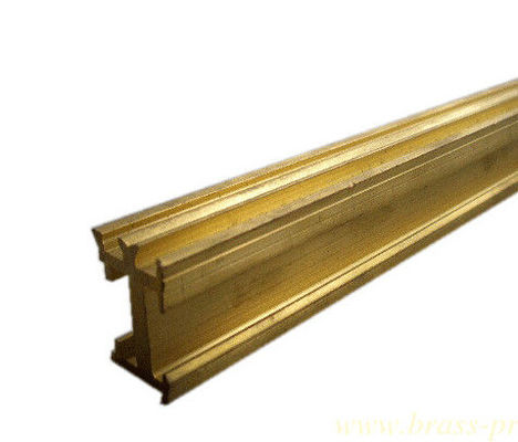 Architectural Brass Extruding Profiles Alloy Copper Hardware Profiles supplier
