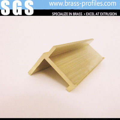 Brass Extruding Tee Shapes Sections Decorations for Furniture supplier