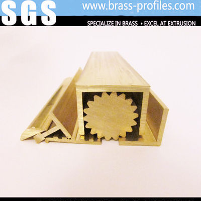 Special Shaped Copper Alloy Extrusion Copper Zinc Alloy Extruding supplier
