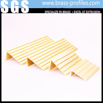 Rustproof Copper Extruding Stair Nosing Strip Brass Stair Nosing supplier
