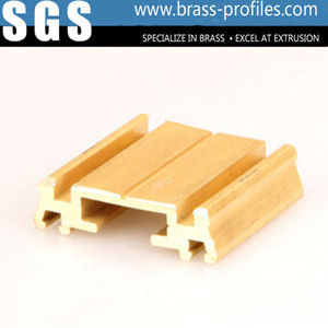 Golden Copper Alloy Extrusion Profiles For Interior Decoration supplier
