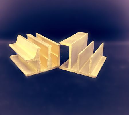 C38000 Decorative Brass Extrusion Profiles Copper Alloy Hardware supplier