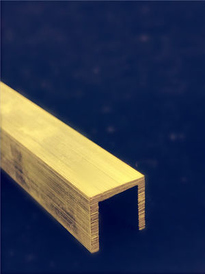 Custom Designed Perfectly Structural U Shape Channel Custom Brass Trim Strip supplier