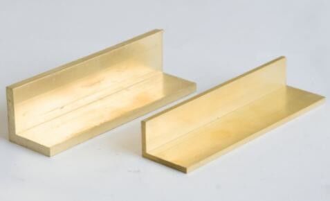 Extruded Wrought Copper Alloy L Shape Sheet Brass L Sections Extruding supplier