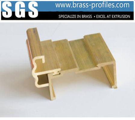 Decorative Brass Extrusion Door &amp; Window Frame Customized Sizes supplier
