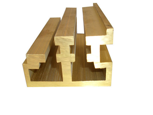 Copper Alloy Extrusion Window Frame Special Brass Window Sections supplier