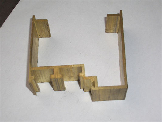 Copper Alloy Extrusion Window Frame Special Brass Window Sections supplier