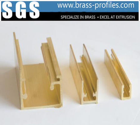 Copper Alloy Extrusion Window Frame Special Brass Window Sections supplier