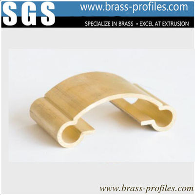Copper Zinc Alloy Extrusion Handrail Profiles For Hotel Stair supplier