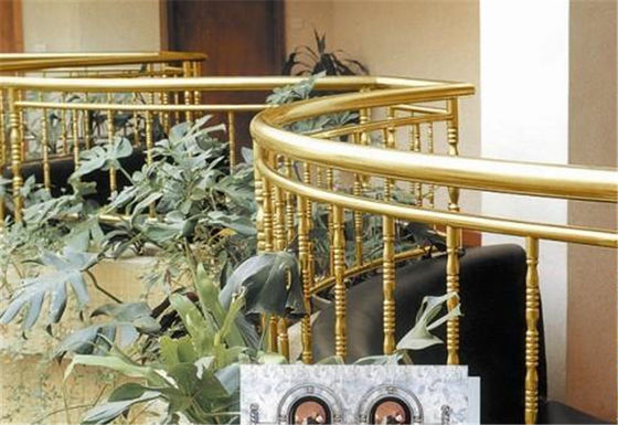 Brass Extrusion Armrest Profiles For Interior Stair Decoration supplier
