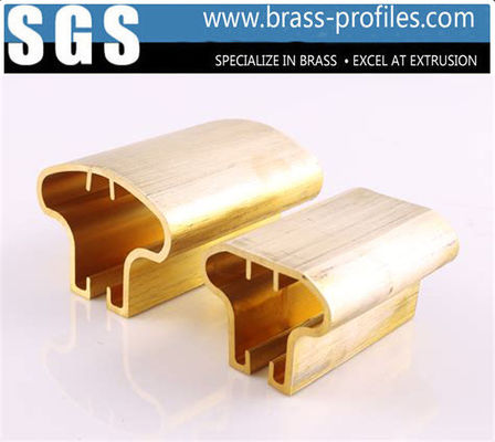 HPB59-1 Brass Extrusion Handrailing Profiles Design Stair Armrest supplier
