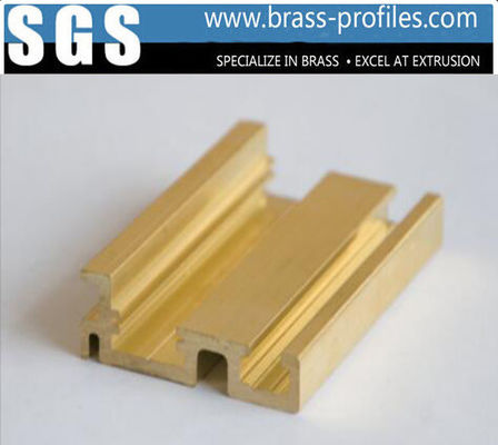 Architectural Brass Extruding Profiles Alloy Copper Hardware Profiles supplier