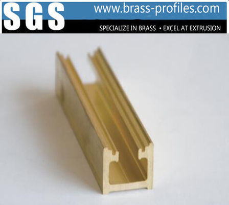 Architectural Brass Extruding Profiles Alloy Copper Hardware Profiles supplier