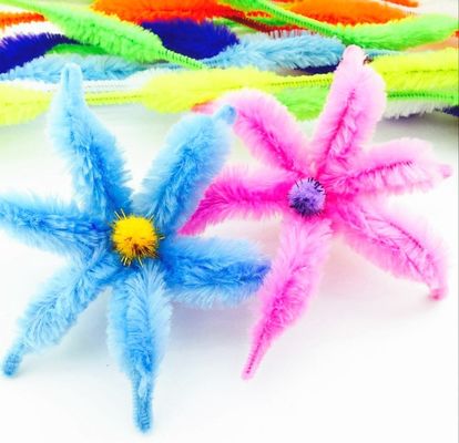 Wavy Wave shape Pipe cleaner chenille stems for children DIY hand craft kit and hobbies STEM INNOVATION material supplier