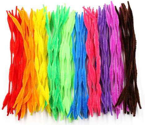 Wavy Wave shape Pipe cleaner chenille stems for children DIY hand craft kit and hobbies STEM INNOVATION material supplier