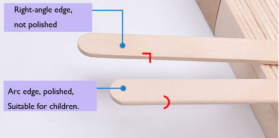 Natural color multi-colored wooden craft popsile sticks Tongue depressor for hobbies and children DIY handcrafted work supplier