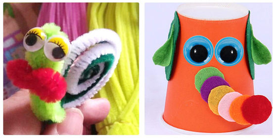 Multi-colored assorted colors plastic adhesive back sticky back googly eyes wiggly eyes for hobbies and kids DIY craft supplier