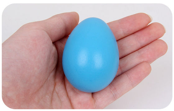 Assorted colors Solid Wooden Easter eggs for kids children DIY Graffiti painging can be with supplier