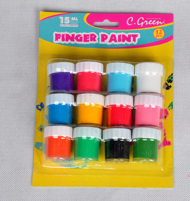 Non-toxic Finger Paint / Poster Paint  4 Colors, 6 Colors, 8 Colors set washable for kids diy painting water color paint supplier