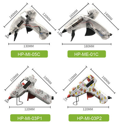 Electric Anti-drip Hot Melt Glue Gun Mini 7mm 11mm wtih Stands for kids Children hobbies DIY material tools UL ROHS PSE supplier