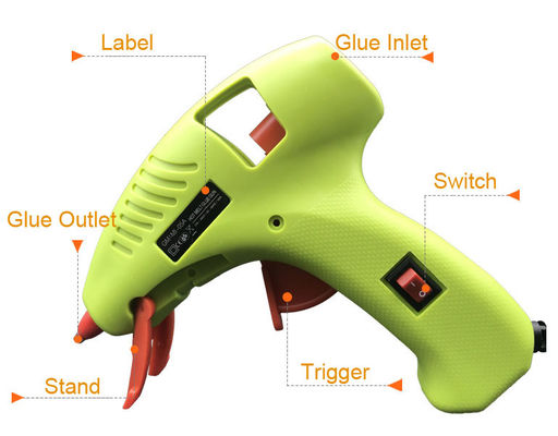 Electric Anti-drip Hot Melt Glue Gun Mini 7mm 11mm wtih Stands for kids Children hobbies DIY material tools UL ROHS PSE supplier