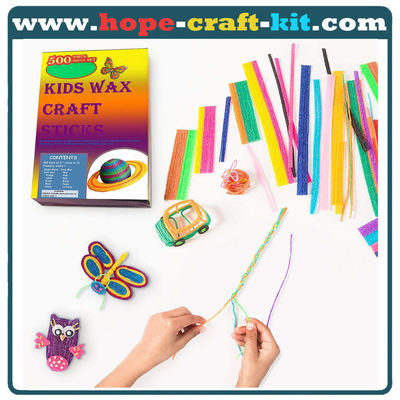 Kids DIY Art Craft Material STEM Innovation Flexible Magic Wax Sticks Wax Wire Wikki Stix Doodle Sticks OEM ODM supplier