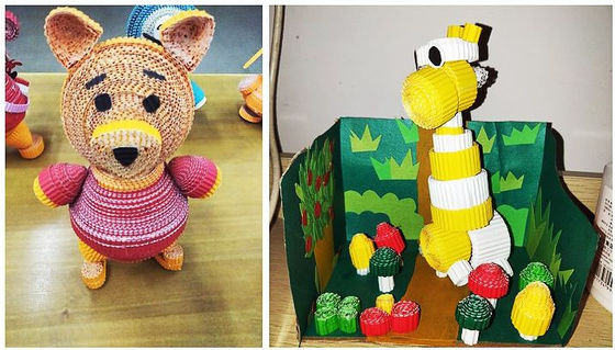 Colorful craft corrugated quilling paper for DIY toys / handcraft kids hand-craft diy material A4 size customer size supplier