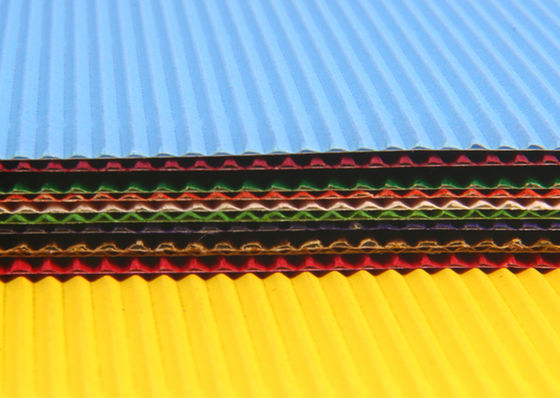 Colorful craft corrugated quilling paper for DIY toys / handcraft kids hand-craft diy material A4 size customer size supplier