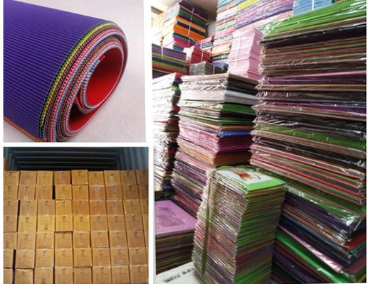 Colorful craft corrugated quilling paper for DIY toys / handcraft kids hand-craft diy material A4 size customer size supplier