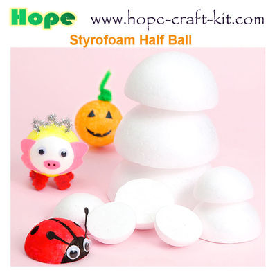 EPS Styrofoam Foam  Half Ball Cone Star Heart for Kids Hobbies DIY Material OEM ODM Various Shapes Size STEM INNOVATION supplier