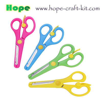 Whole Plastic Small Scissors Safe Colorful Hobbies DIY Material Tools for Kids Toddlers Teachers Preschool Hand-craft supplier