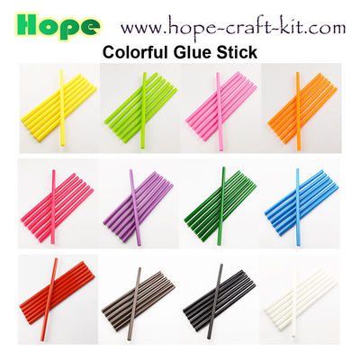 Hot Melt Glue Sticks 7mm 11mm for kids Children hobbies DIY material tools White Yellow Transparent Assorted Colors supplier