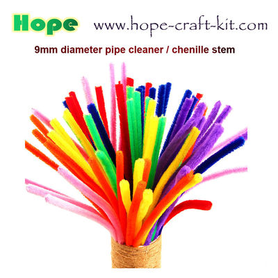6mm, 7mm, 8mm, 9mm Pipe Cleaners, Chenille Stems for hobbies & kids DIY hand-crafted material supplier