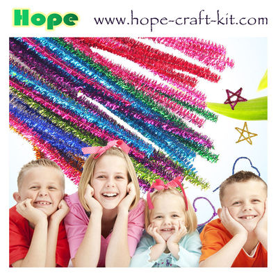 Wavy Wave shape Pipe cleaner chenille stems for children DIY hand craft kit and hobbies STEM INNOVATION material supplier