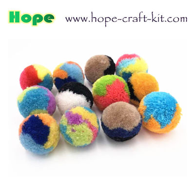 Assorted color &amp; sizes soft shinning glittering Pom pom ball beads for hobbies and kids hand-crafted DIY material supplier