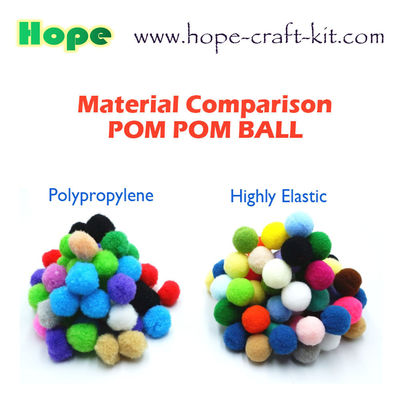 Assorted color &amp; sizes soft shinning glittering Pom pom ball beads for hobbies and kids hand-crafted DIY material supplier