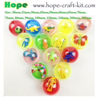 Small and big Size Gachapon Eggs Balls surprise Eggs Gacha Balls Capsule Eggs can be filled with small toys as fun toys supplier