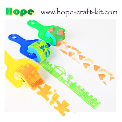 Kids DIY Painting Art Craft EVA Foam Paint Roller mini Sponge stamp roller foam brushes Sponge Roller kids Sponge Stamp supplier
