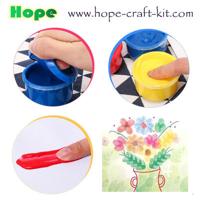 Non-toxic Finger Paint / Poster Paint  4 Colors, 6 Colors, 8 Colors set washable for kids diy painting water color paint supplier