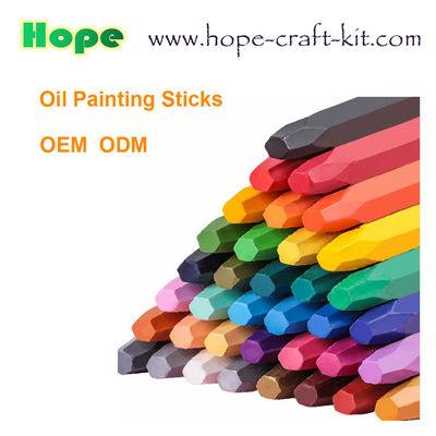 Non-toxic 8 , 12, 24,  48 Colors Oil Paint Sticks Washable Water soluable for Kids Stationery Painting Supplies OEM ODM supplier