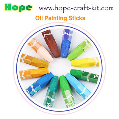 Non-toxic 8 , 12, 24,  48 Colors Oil Paint Sticks Washable Water soluable for Kids Stationery Painting Supplies OEM ODM supplier
